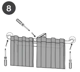 EXCLUSIVE HOME ER1022 04 Wrap Around Curtain Rod Kit in Matte Bronze - fig9