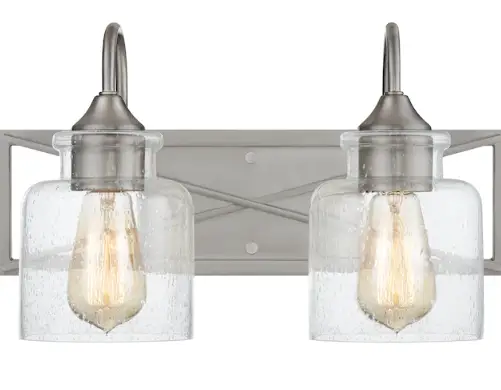 QUOIZEL BART8616BN Bartley 15.75 in. 2-Light Brushed Nickel Vanity Light-product-image