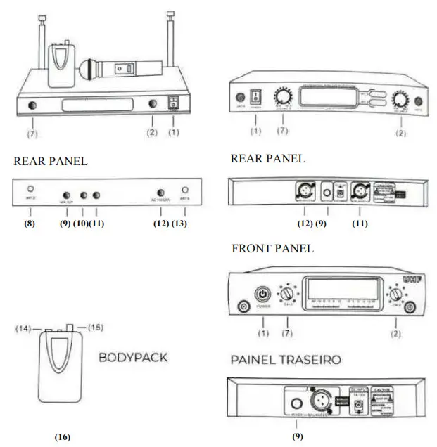 Enping Mcdyess Electronic Technology UK38 Professional Wireless Microphone