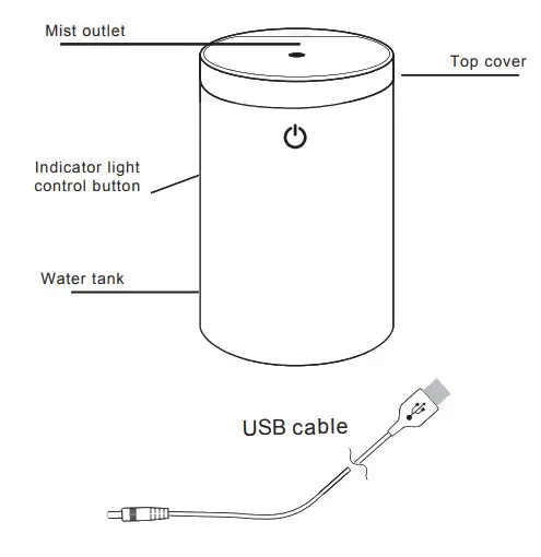 NOW Foods 7485 Portable USB Oil Diffuser - Figure 1