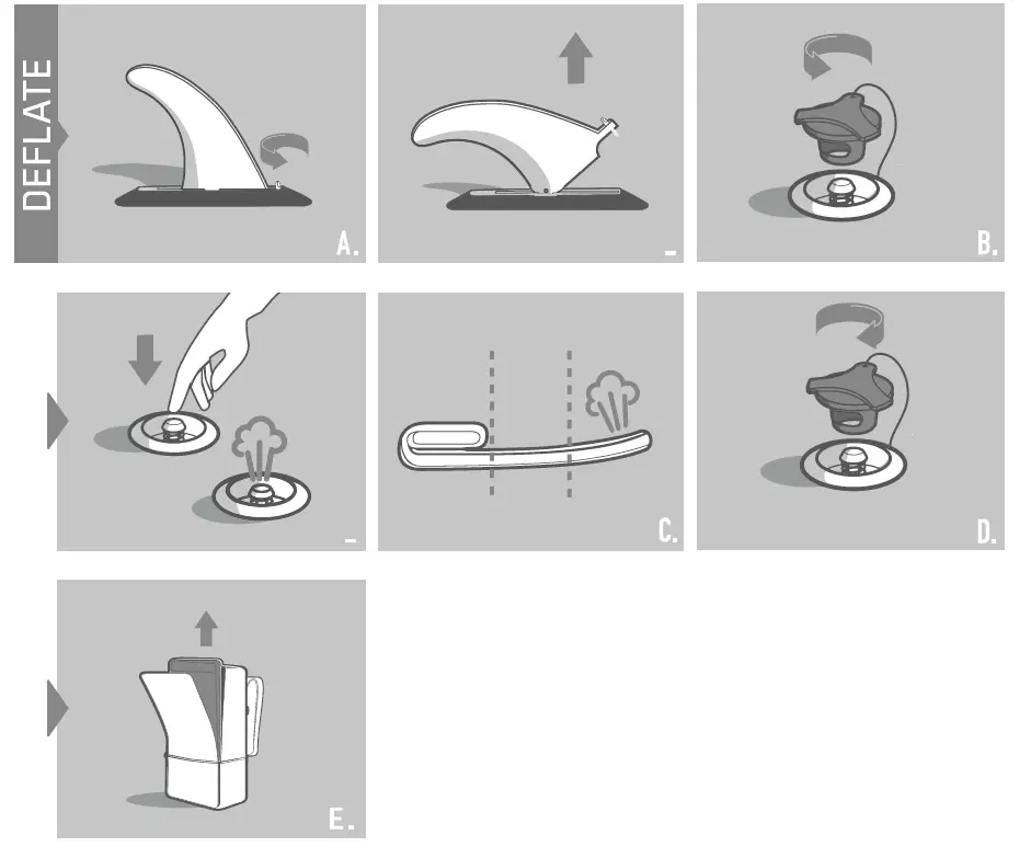 OLAIAN SURF 500 Compact Inflatable Surfboard 5