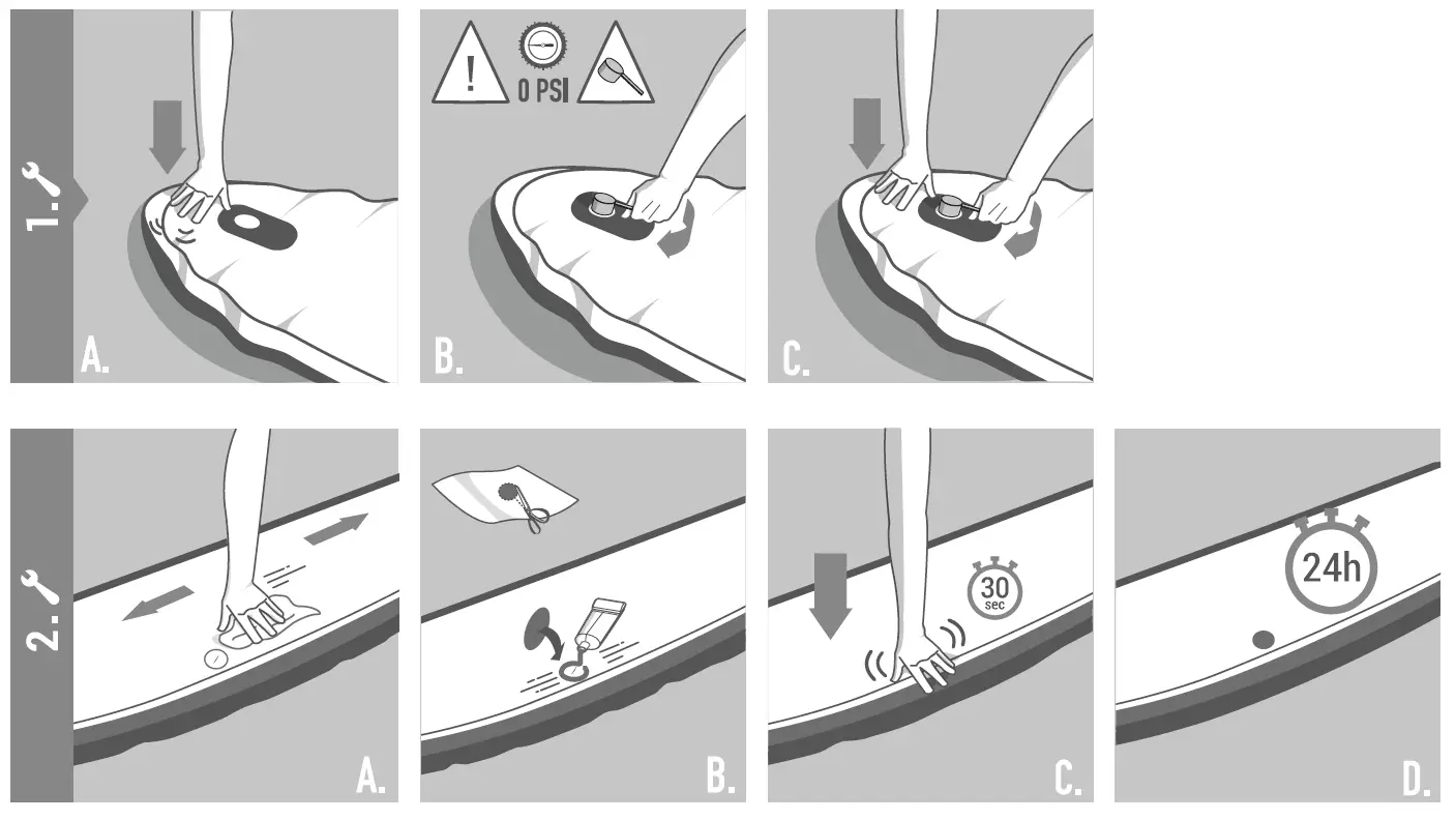 OLAIAN SURF 500 Compact Inflatable Surfboard 6