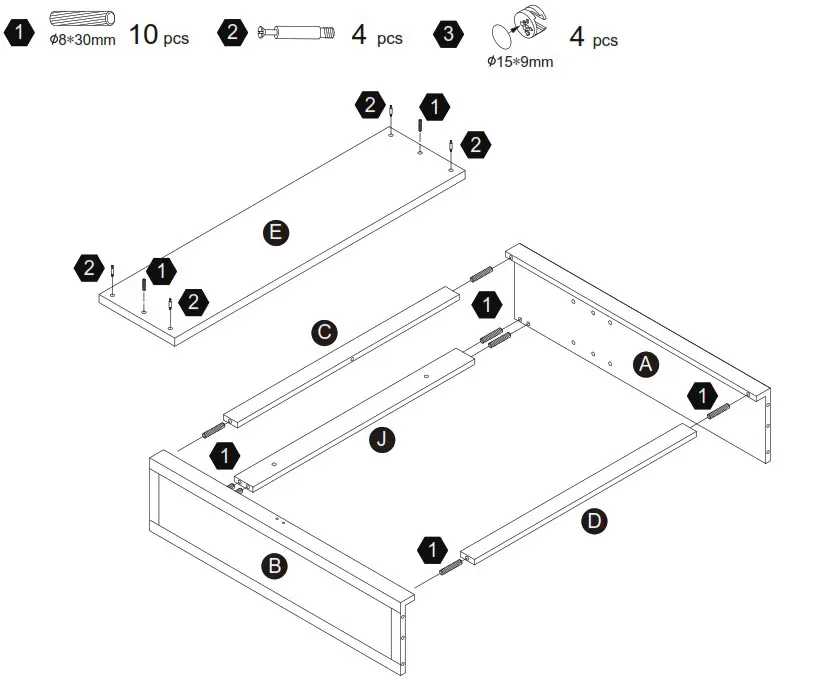 TEAMSON HOME 7039 Madison 18 75 in W x 6 in D x 19 in H Removable Wooden Medicine Cabinet - Hardware 1