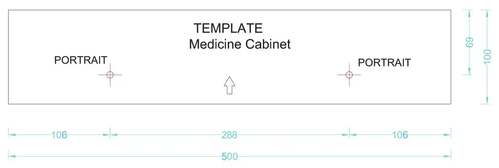 TEAMSON HOME 7039 Madison 18 75 in W x 6 in D x 19 in H Removable Wooden Medicine Cabinet - Hardware 10