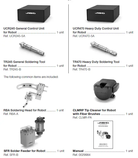 JBC HM245-HM470 Heavy Duty Soldering Set for Robot 1