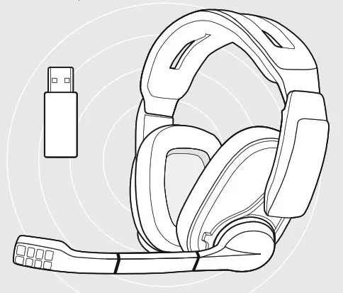 Sennheiser SCBT12 GSP 370 Wireless Gaming Headset - Cover