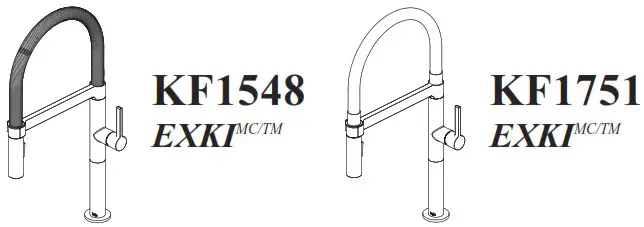 Kalia KF1548 Single Handle Kitchen Faucet Pull - Cover