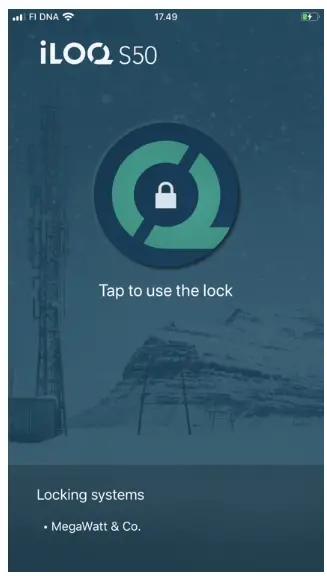 iLOQ S50 iOS Mobile App