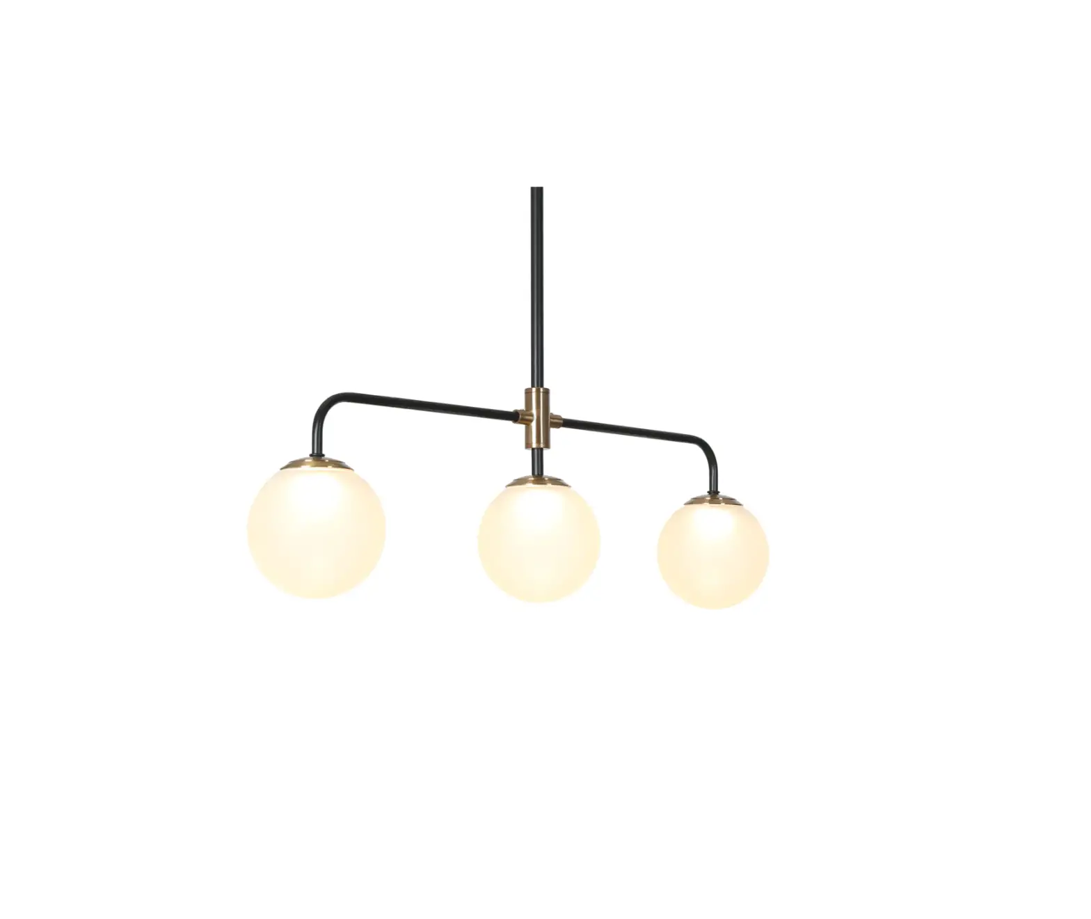 Zevni A04420 Mordy 3-light Matte Black And Gold With Globe Glass Led Instruction Manual