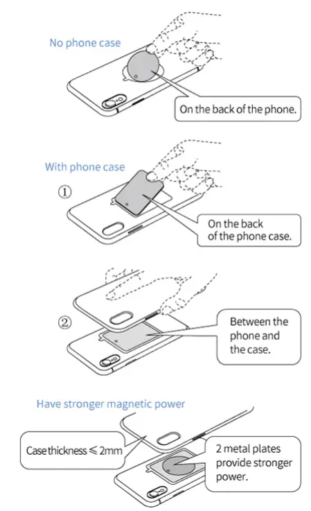 VANMASS-CTEZ54-Magnetic-Car-Phone-Holder-Mount-fig-4