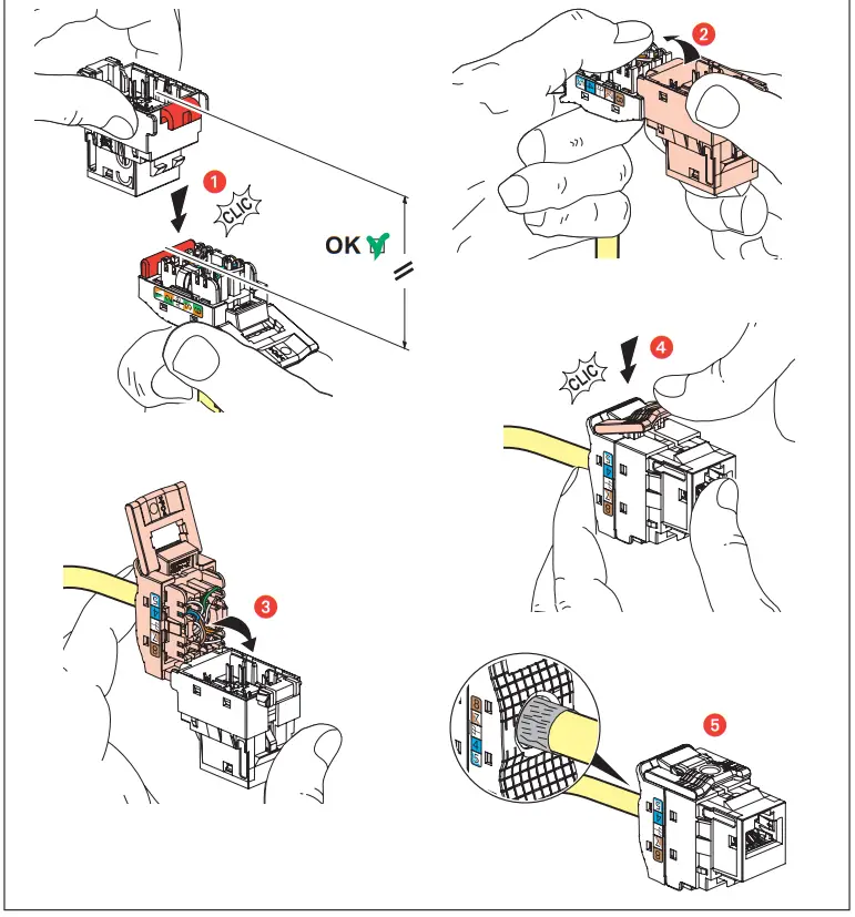 legrand 632905 RJ45 CAT 6A STP Keystone Connector - fig 10
