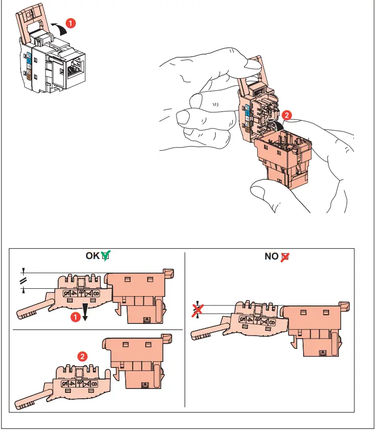 legrand 632905 RJ45 CAT 6A STP Keystone Connector - fig 4