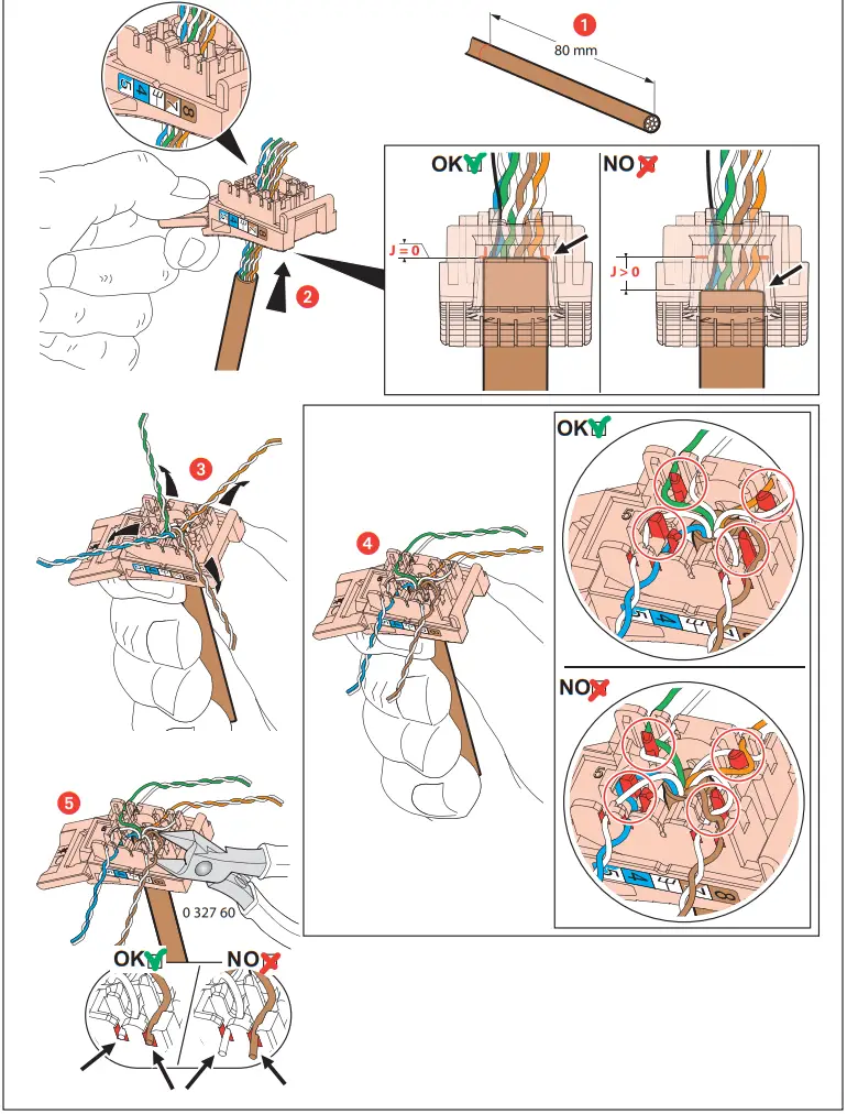 legrand 632905 RJ45 CAT 6A STP Keystone Connector - fig 5