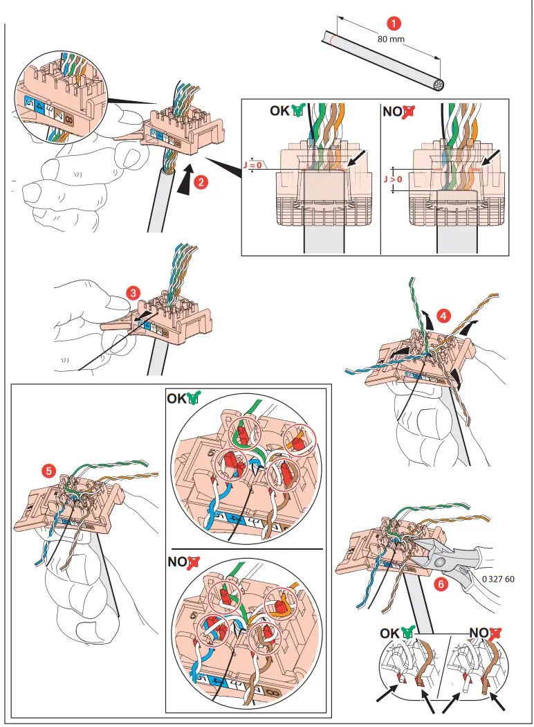 legrand 632905 RJ45 CAT 6A STP Keystone Connector - fig 7