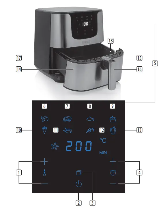 PRINCESS-01-183312-01-750-Digital-Aerofryer-Deluxe-XXL-FIG-1
