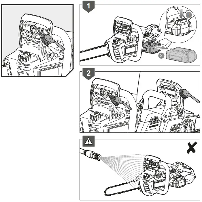 RYOBI RY36CSX35A 0 Cordless Chain Saw - Figure 20