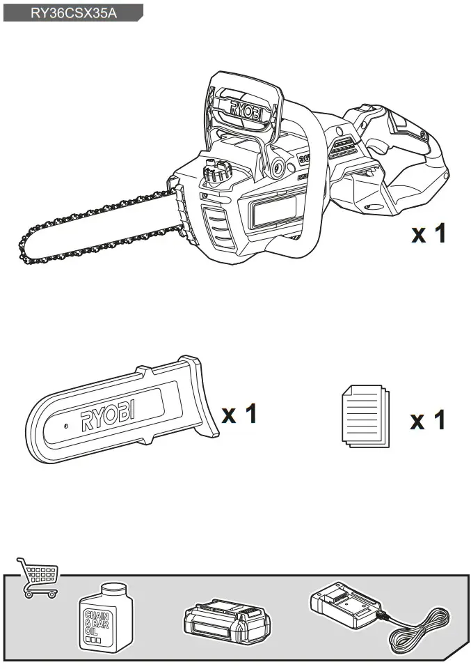 RYOBI RY36CSX35A 0 Cordless Chain Saw - Figure 8