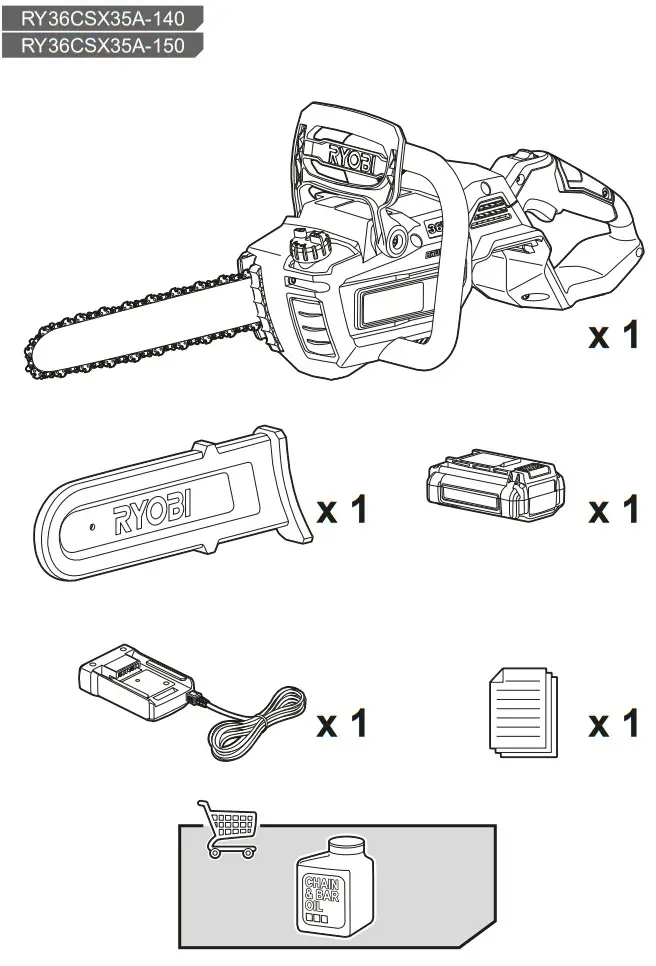 RYOBI RY36CSX35A 0 Cordless Chain Saw - Figure 9