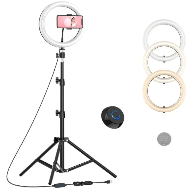 Wonew-ZJ08-10-Inch-LED-Ring-Light-with-Tripod-Stand-Product