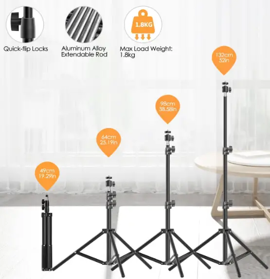 Wonew-ZJ08-10-Inch-LED-Ring-Light-with-Tripod-Stand-fig-2