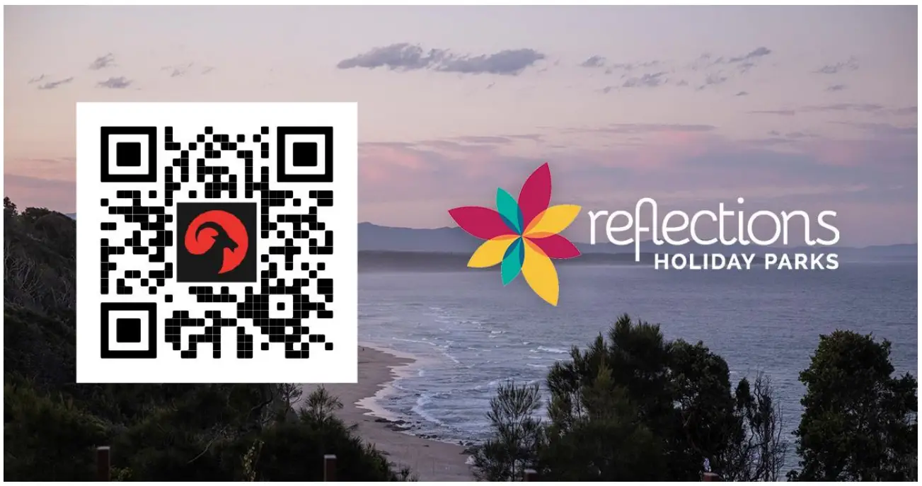 Scan our QR Code to access the Reflections Adventure Guide for the Coffs Coast Region. Life's Better Outside!