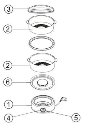 LUMME LU 1403 Food Steamer - fig