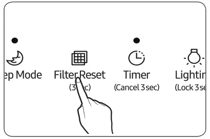 SAMSUNG AX40R3030WM Air Purifier - Assembling the filter 3