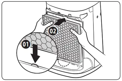 SAMSUNG AX40R3030WM Air Purifier - Assembling the filter