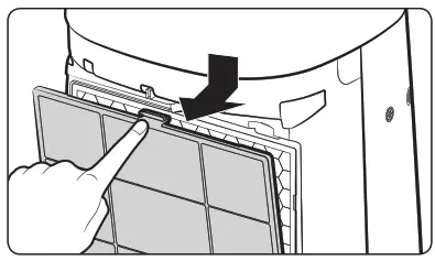 SAMSUNG AX40R3030WM Air Purifier - Disassembling the filter 1