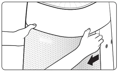 SAMSUNG AX40R3030WM Air Purifier - Disassembling the filter (2)