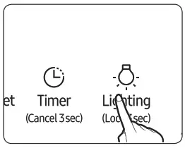 SAMSUNG AX40R3030WM Air Purifier - Lighting function