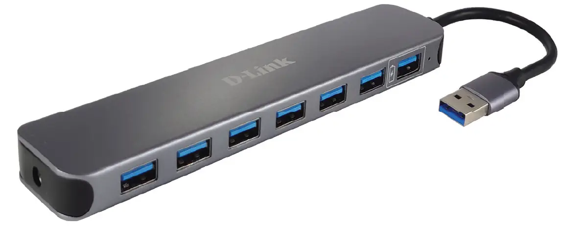 D-Link DUB-1370 7-Port USB 3.0HUB One Port with Fast Charger Support
