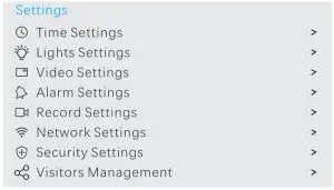 Lametuty LA-400W 5G Wi-Fi Home Camera - Settings 1