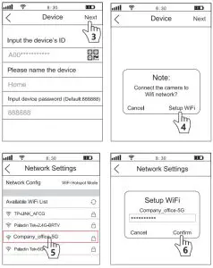 Lametuty LA-400W 5G Wi-Fi Home Camera - wifi hotspot connection 1
