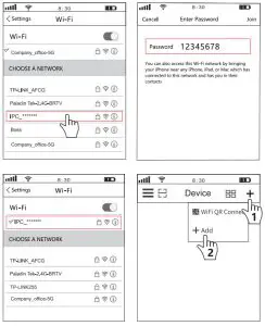 Lametuty LA-400W 5G Wi-Fi Home Camera - wifi hotspot connection