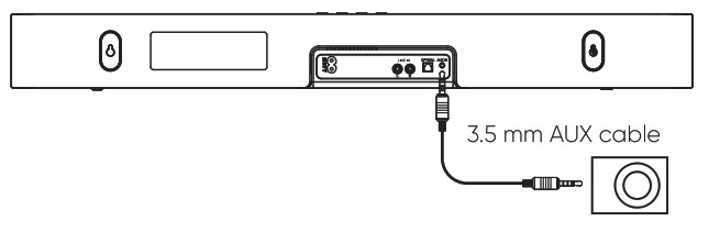 onn 100019624 30-Inch 2.0-Channel Soundbar-Connection