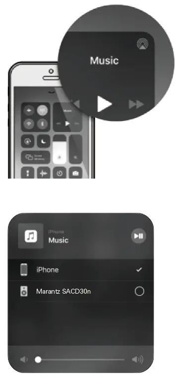 Enjoy music using Apple AirPlay
