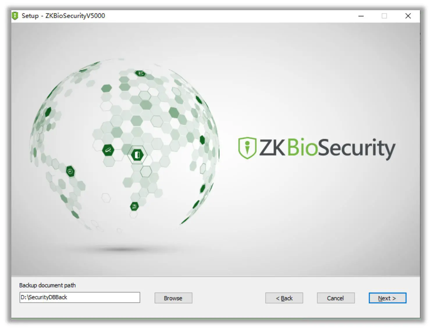 ZKTeco ZKBioSecurity V5000 Application- Installation Steps 10