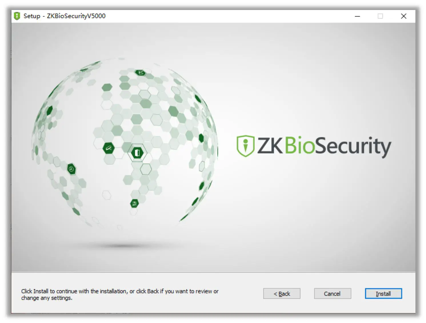 ZKTeco ZKBioSecurity V5000 Application- Installation Steps 13
