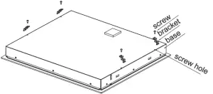 HOOVER HESD4 WIFI 4 Zone Glass Induction Hob -bracket