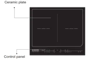 HOOVER HESD4 WIFI 4 Zone Glass Induction Hob -plate