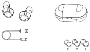 PETER MILLAR XH 23J True Wireless Bluetooth Earphones - contents