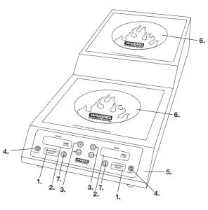 WARING WIH800 Step-Up Double Induction Range - parts