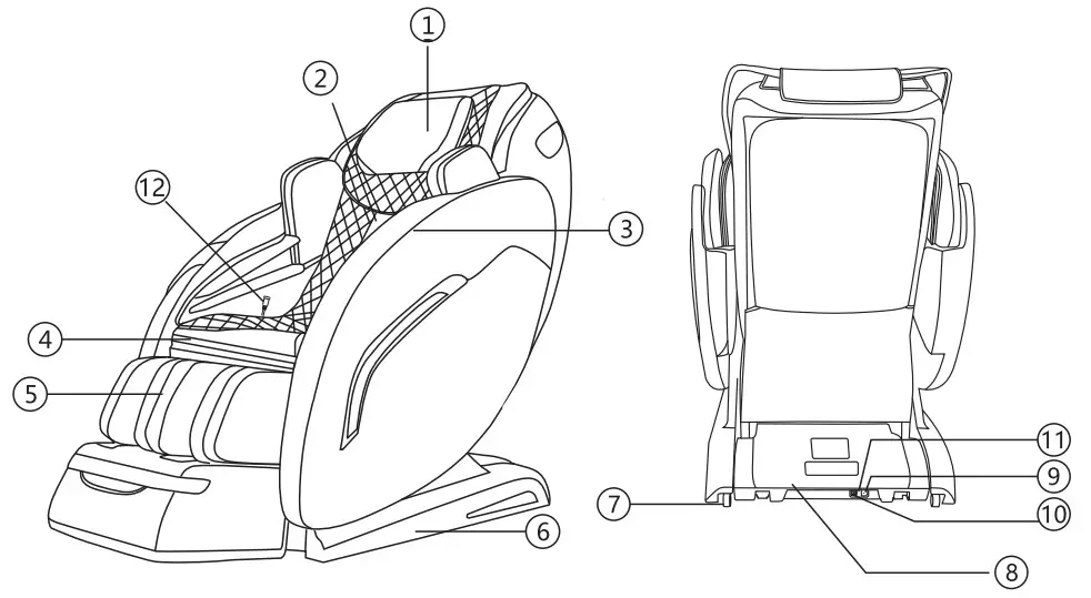 Ofree S8 Massage Chair - fig1
