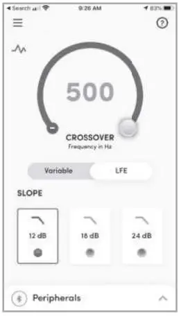 Nortek Security Control HRSi-8 Subwoofer Speaker Installation Guide - Crossover