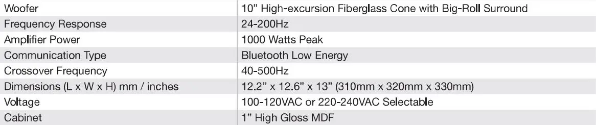 Nortek Security Control HRSi-8 Subwoofer Speaker Installation Guide - HRSI-10