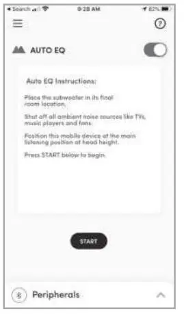 Nortek Security Control HRSi-8 Subwoofer Speaker Installation Guide - Using Auto EQ