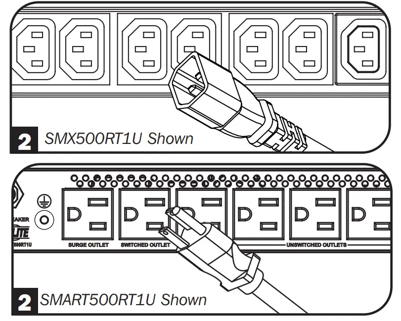 TRIPP LITE SMX500RT1U SmartPro 1U Rack Mount - Plug 2