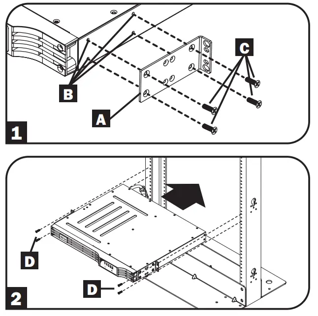 TRIPP LITE SMX500RT1U SmartPro 1U Rack Mount - holes 2