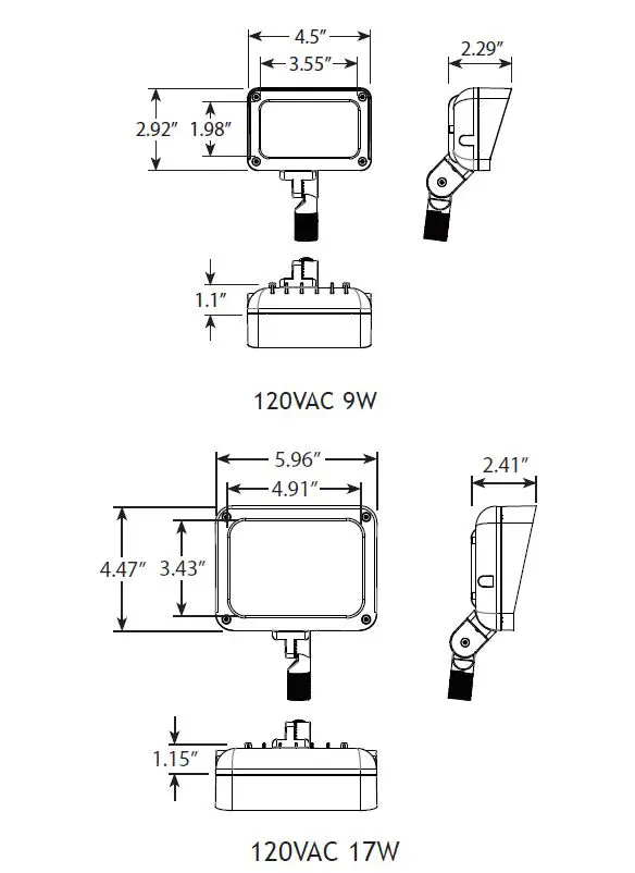 AMP Lighting AFL-40XX-LI-B-BZ Line Voltage 120V Landscape Lighting fig 1